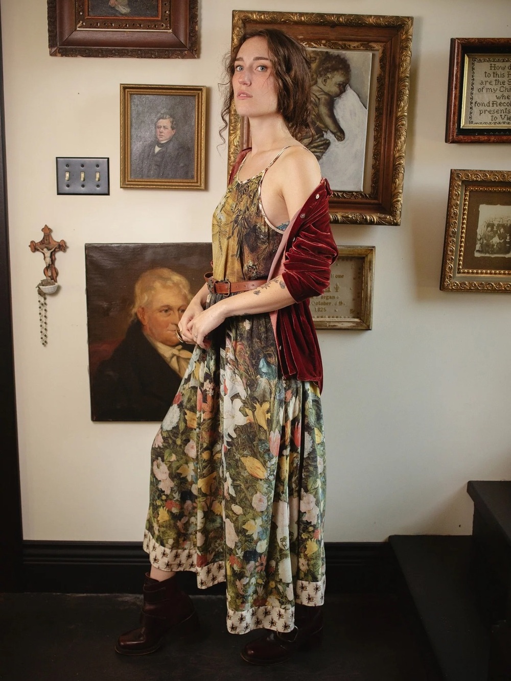 Market of Stars "I Dream In Flowers" Bohemian Slip Dress - Picture 3 of 15